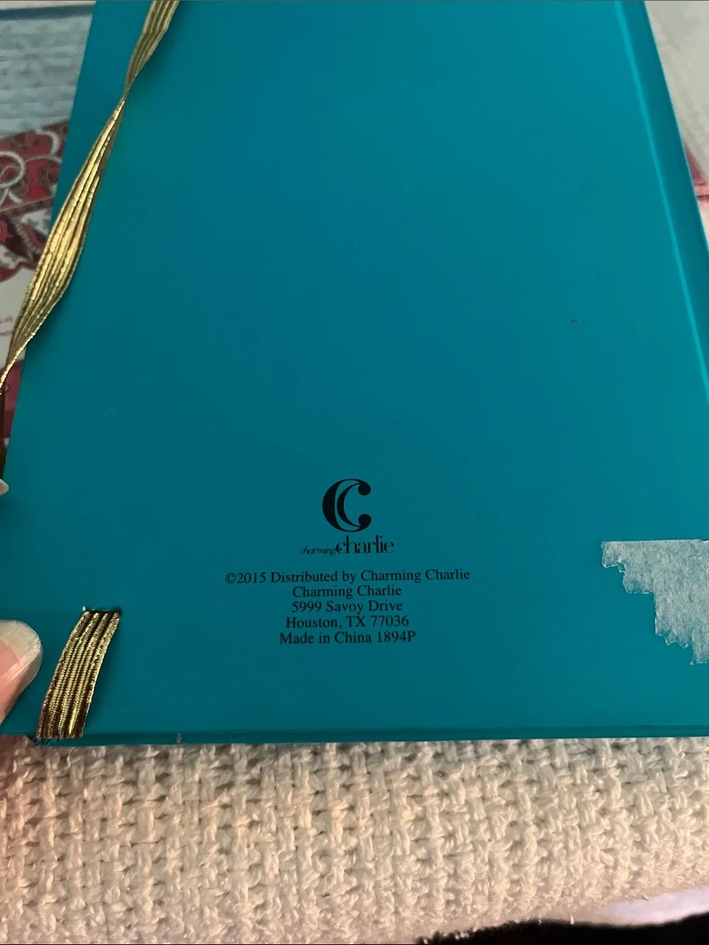 Teal 'Be Brilliant' Polka Dot Hardcover Journal